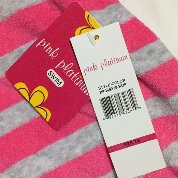 terry cloth cover up hoodie w/zipper - Picture 4 of 8